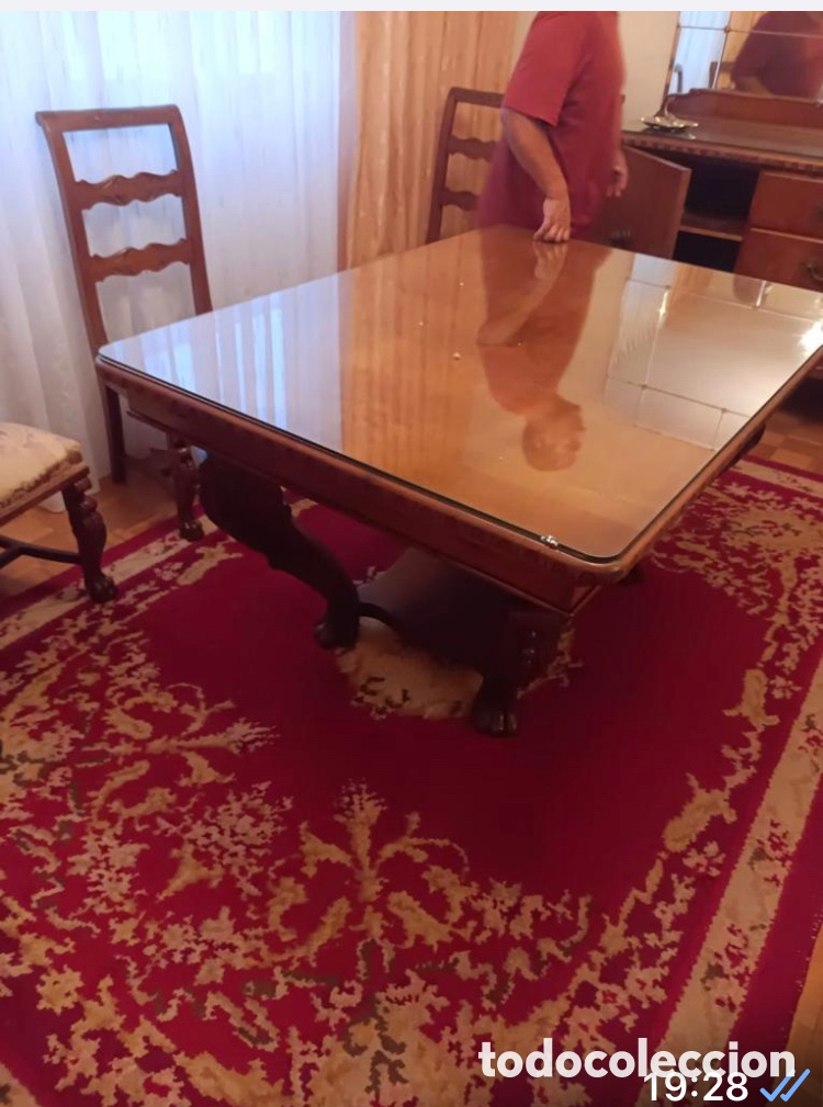 Antig&uuml;edades: Comedor de madera de casta&ntilde;o - Foto 3