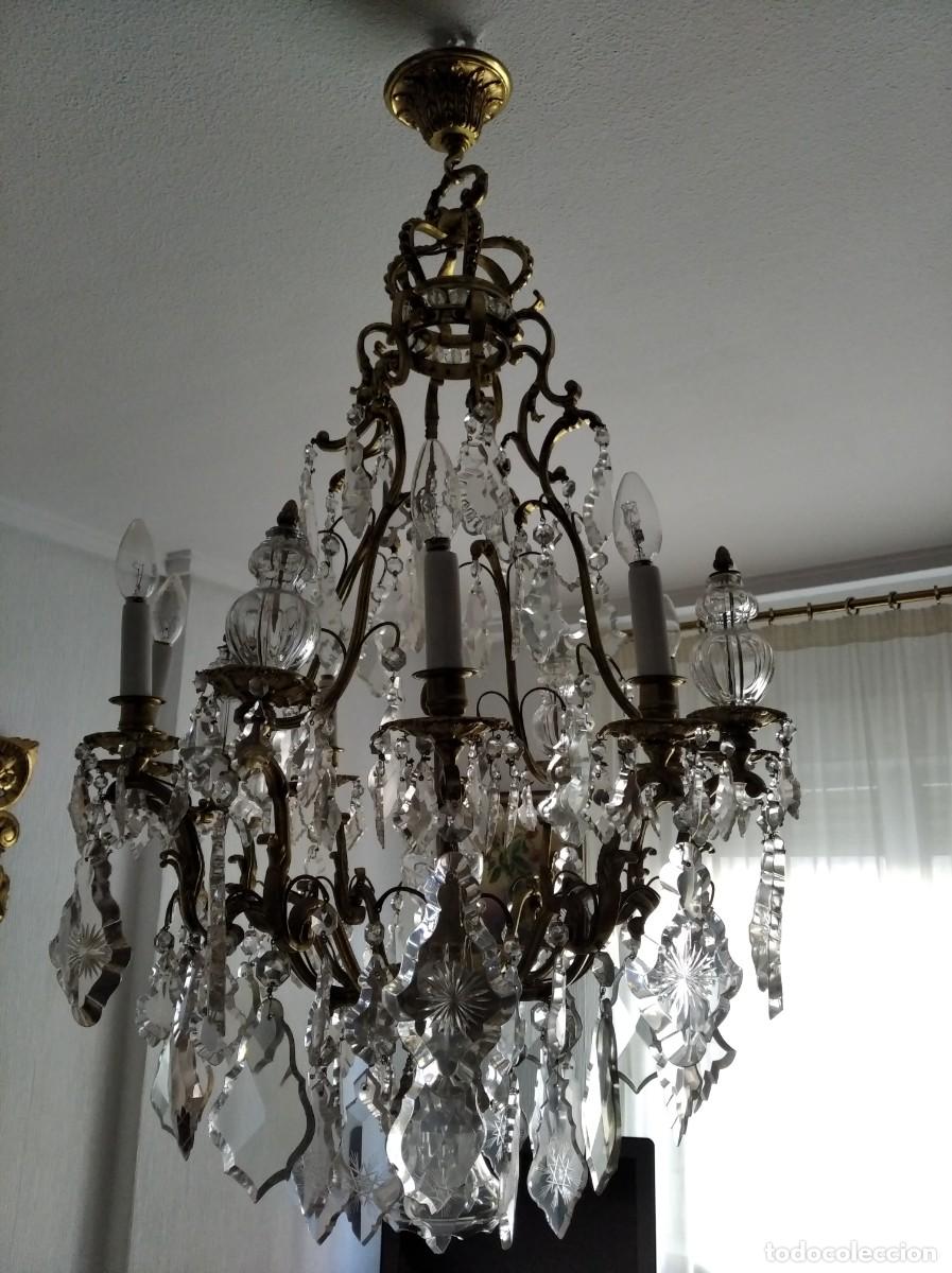 Antig&uuml;edades: Lampara ara&ntilde;a francesa - Foto 4