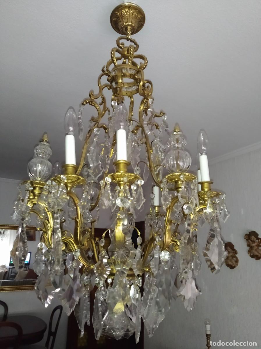Antig&uuml;edades: Lampara ara&ntilde;a francesa - Foto 7