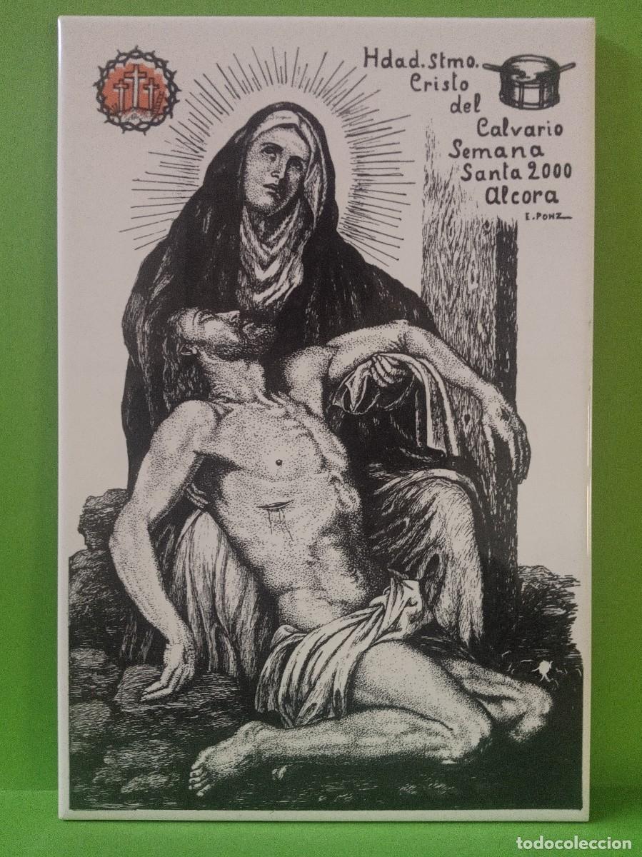 Antig&uuml;edades: Azulejo religioso conmemorativo - Foto 1