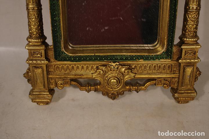Antig&uuml;edades: espejo de resina dorada - Foto 2