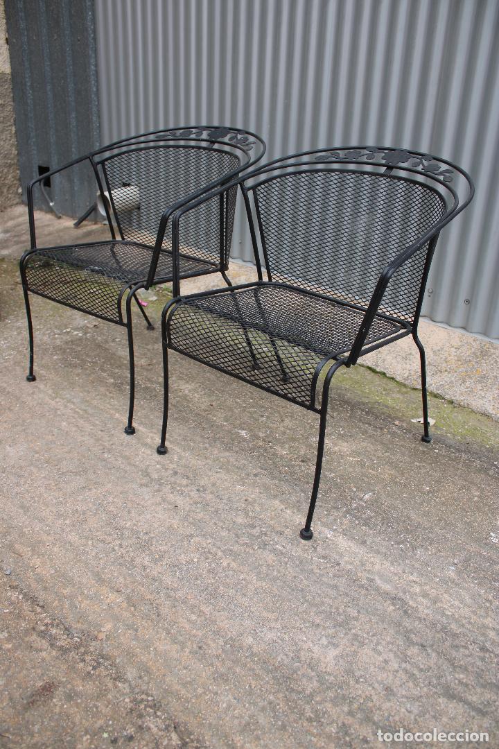 Antig&uuml;edades: 2 sillones en hierro de forja - Foto 5