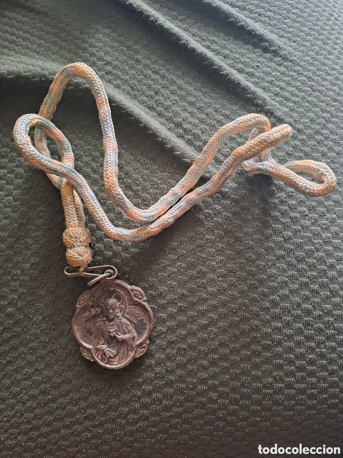 Antig&uuml;edades: MEDALLA MARIA AUXILIADORA CON CORDON - Foto 2