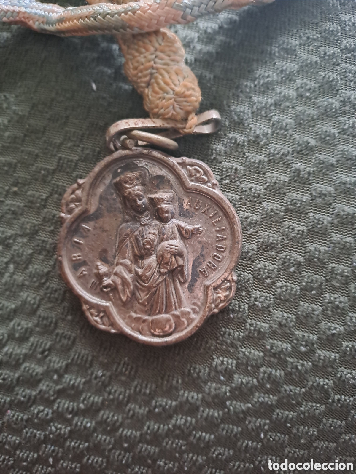Antig&uuml;edades: MEDALLA MARIA AUXILIADORA CON CORDON - Foto 4