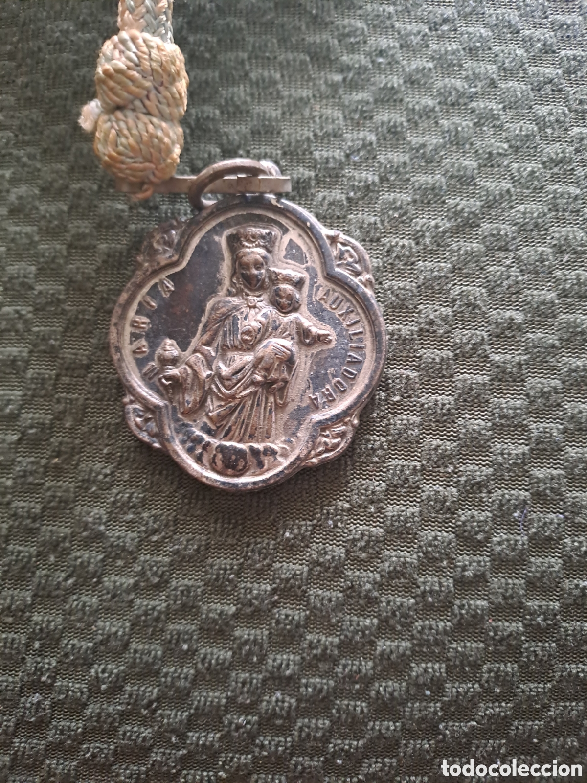 Antig&uuml;edades: MEDALLA MARIA AUXILIADORA CON CORDON - Foto 3