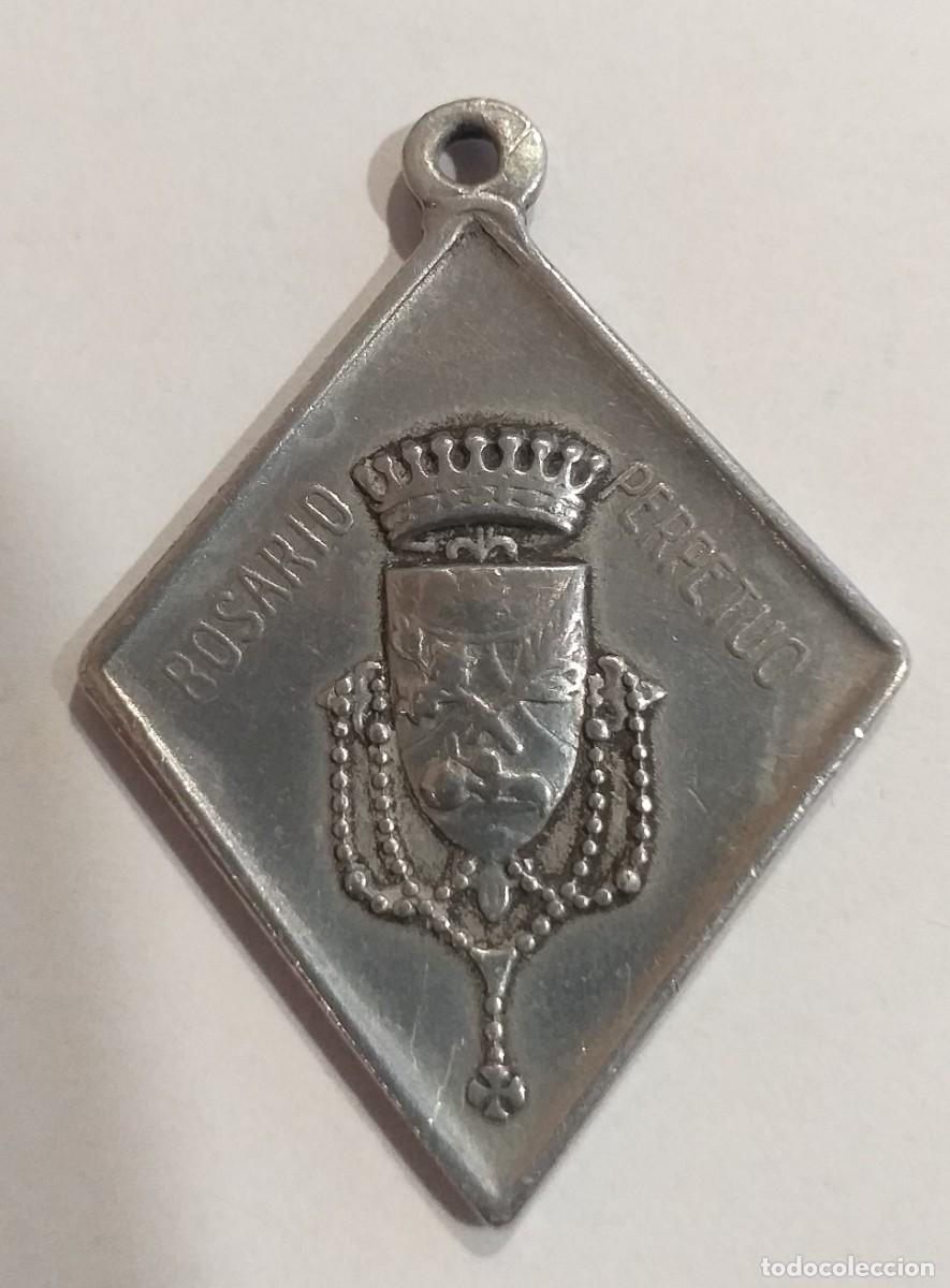 Antig&uuml;edades: MEDALLA ROSARIO PERPETUO PLATEADA - Foto 1