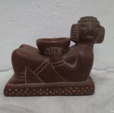 Antigüedades: ANTIGUA FIGURA ESCULTURA DE TERRACOTA-MEXICO-