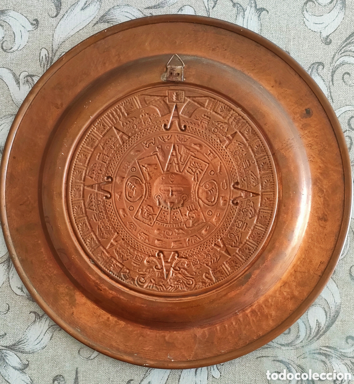 Antig&uuml;edades: Plato cobre calendario maya - Foto 3