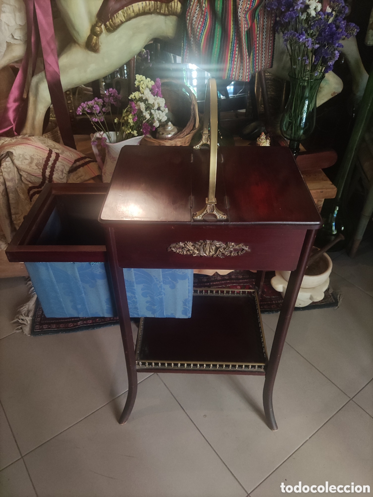 Antig&uuml;edades: PRECIOSO COSTURERO ANTIGUO - Foto 5