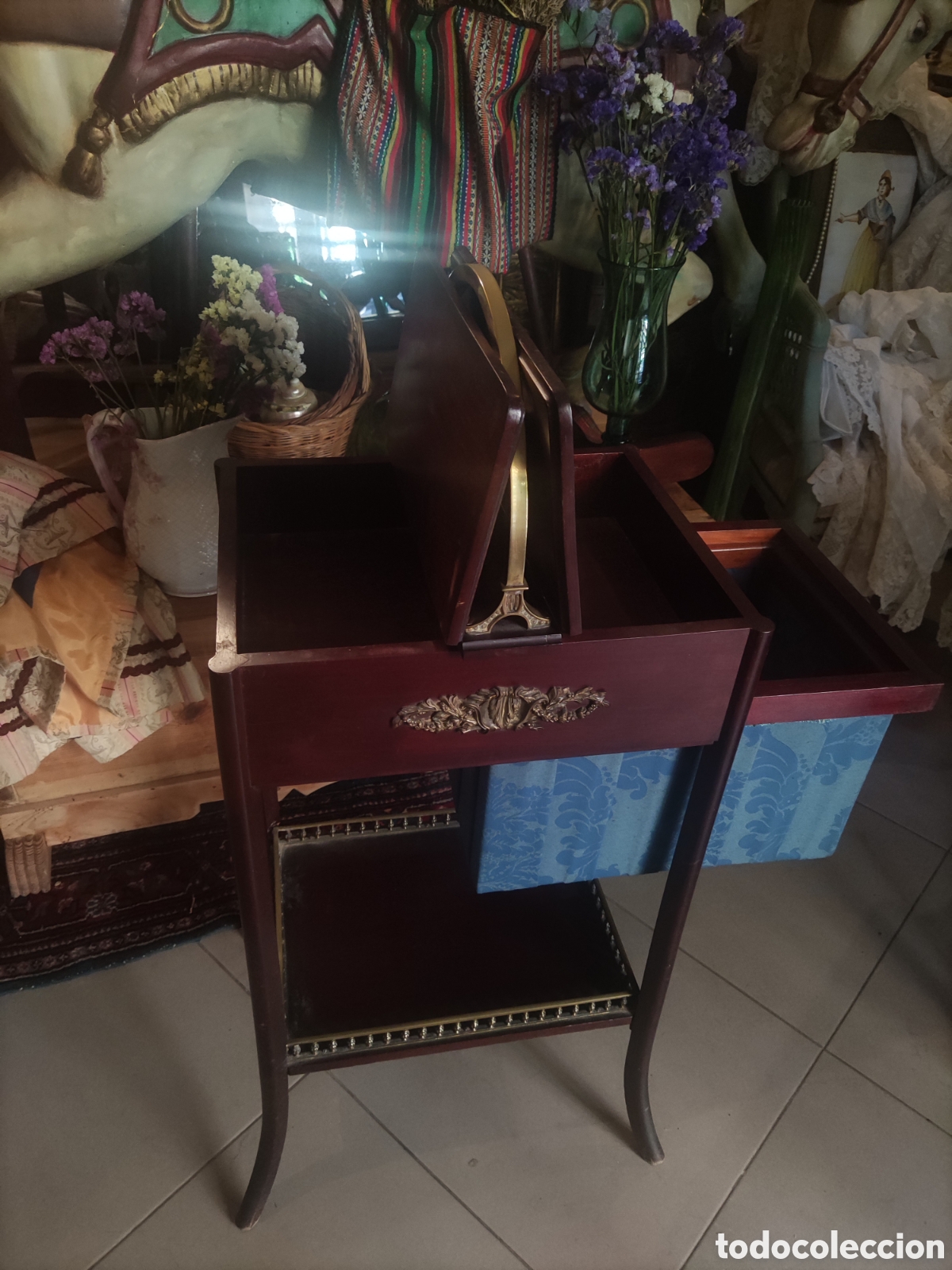 Antig&uuml;edades: PRECIOSO COSTURERO ANTIGUO - Foto 6