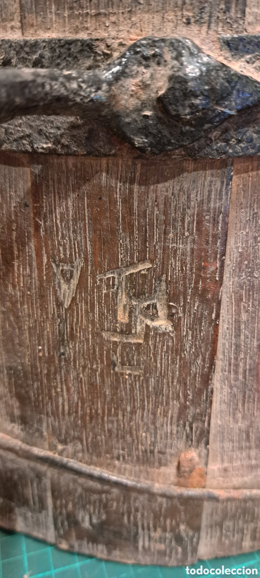 Antig&uuml;edades: Cuartera medida de grano antigua - Foto 4