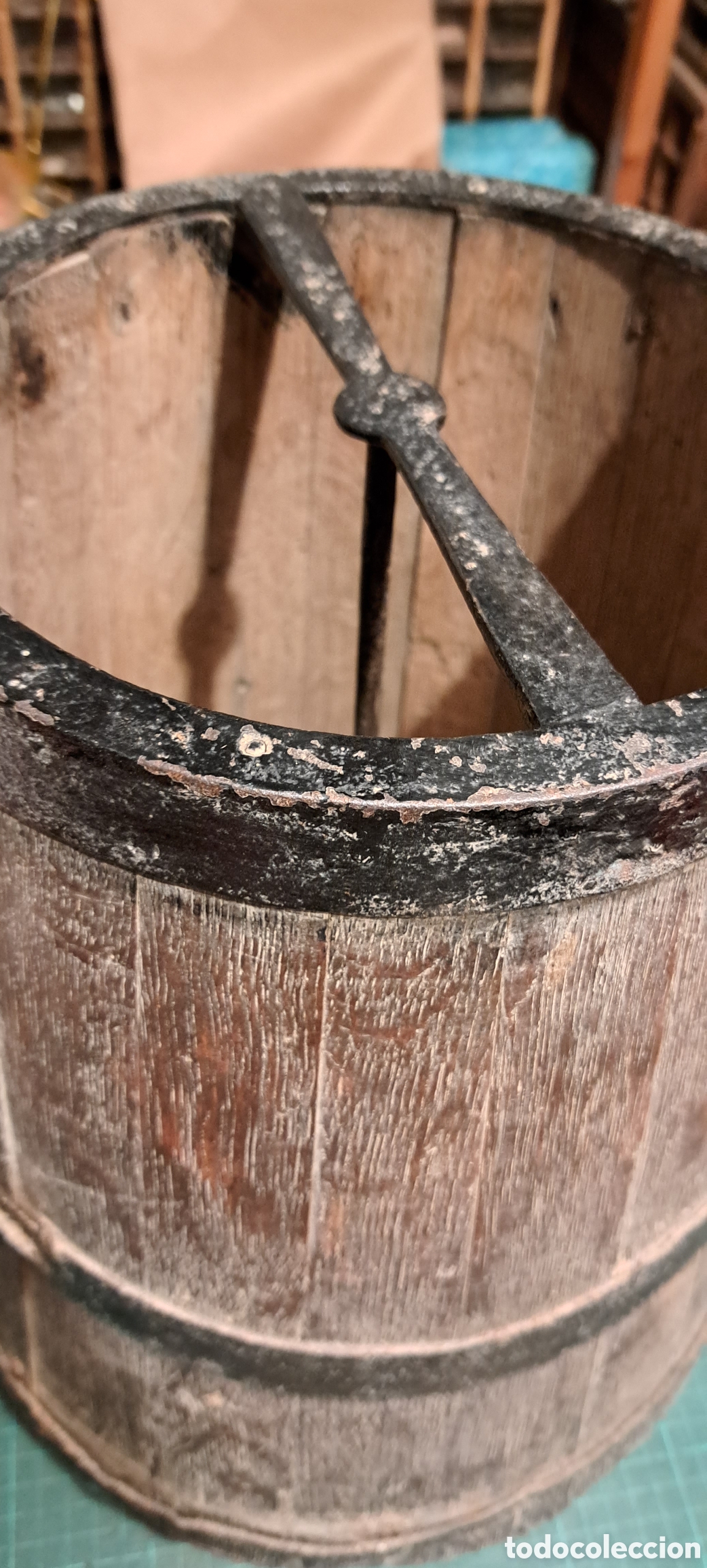Antig&uuml;edades: Cuartera medida de grano antigua - Foto 5
