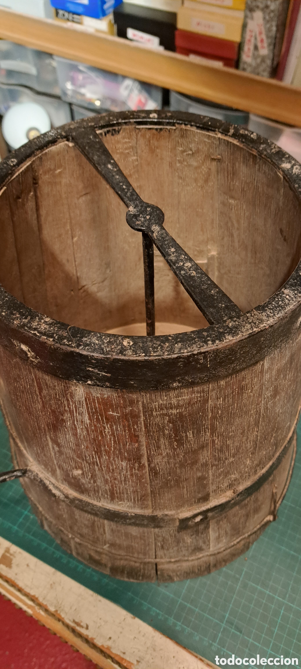 Antig&uuml;edades: Cuartera medida de grano antigua - Foto 6