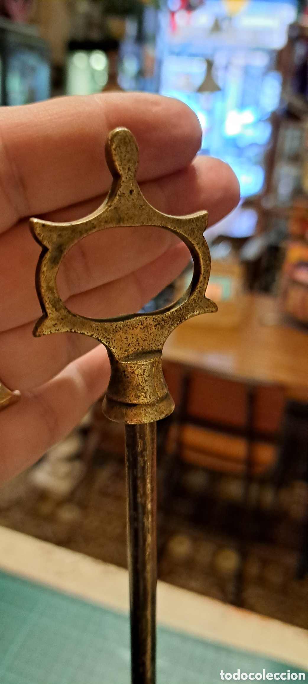 Antig&uuml;edades: Lampara aceite candil bronce - Foto 6
