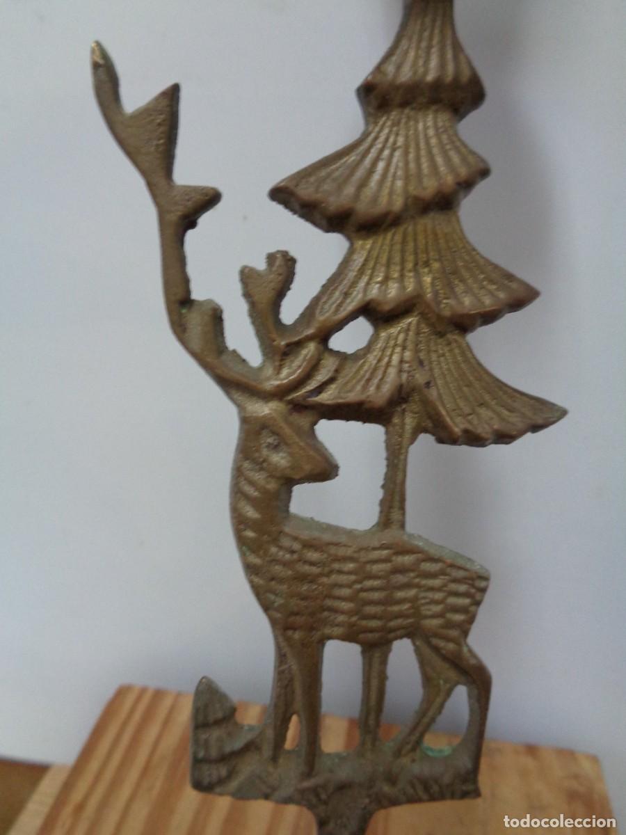 Antig&uuml;edades: &iexcl;&iexcl; CANDELABRO. ART DECO. BRONCE. - 1920. !! C-10. - Foto 6