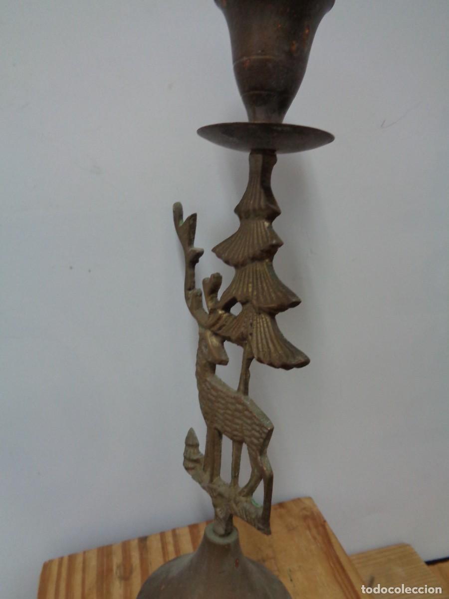 Antig&uuml;edades: &iexcl;&iexcl; CANDELABRO. ART DECO. BRONCE. - 1920. !! C-10. - Foto 8