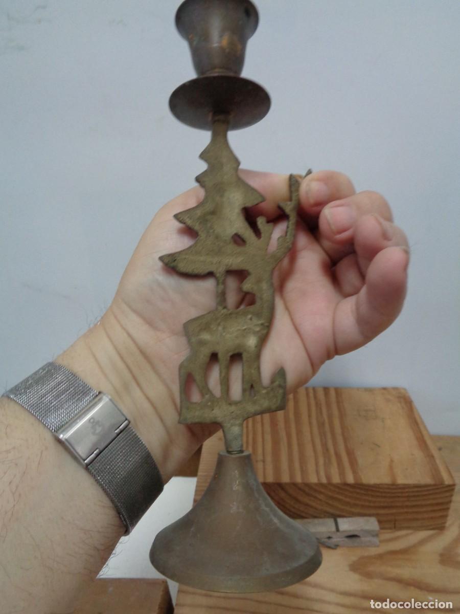 Antig&uuml;edades: &iexcl;&iexcl; CANDELABRO. ART DECO. BRONCE. - 1920. !! C-10. - Foto 9
