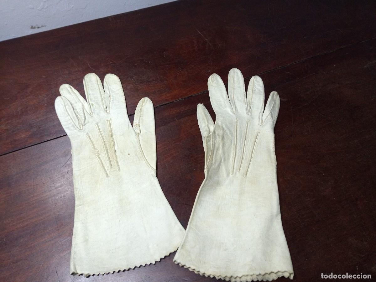 guantes piel mujer vintage. - Compra venta en todocoleccion