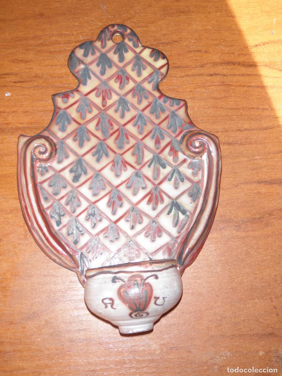 Antig&uuml;edades: BENDITERA CERAMICA MARCA ABACABA unica!! - Foto 2