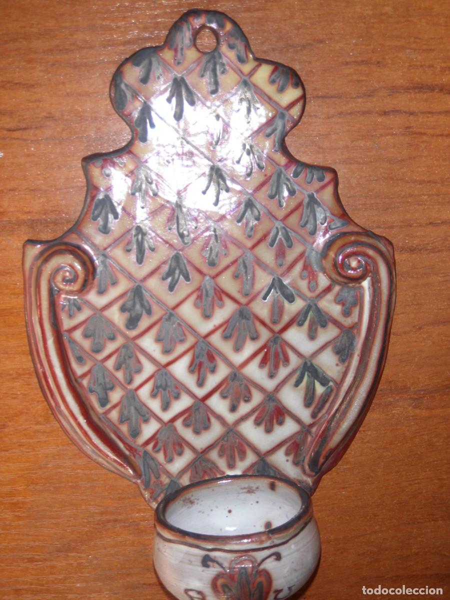 Antig&uuml;edades: BENDITERA CERAMICA MARCA ABACABA unica!! - Foto 3