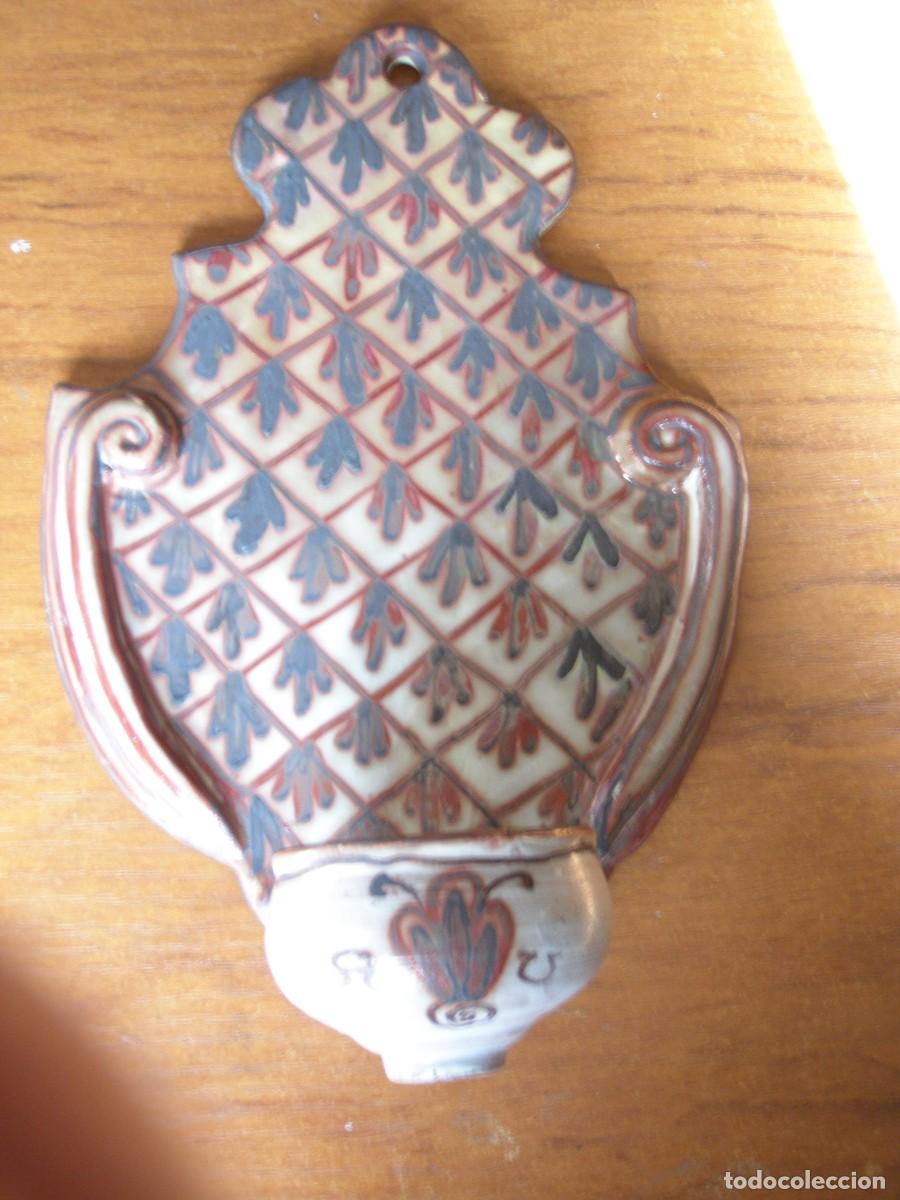 Antig&uuml;edades: BENDITERA CERAMICA MARCA ABACABA unica!! - Foto 1