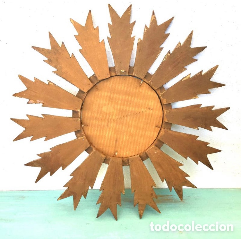 Antig&uuml;edades: ESPEJO SOL MADERA - Foto 6