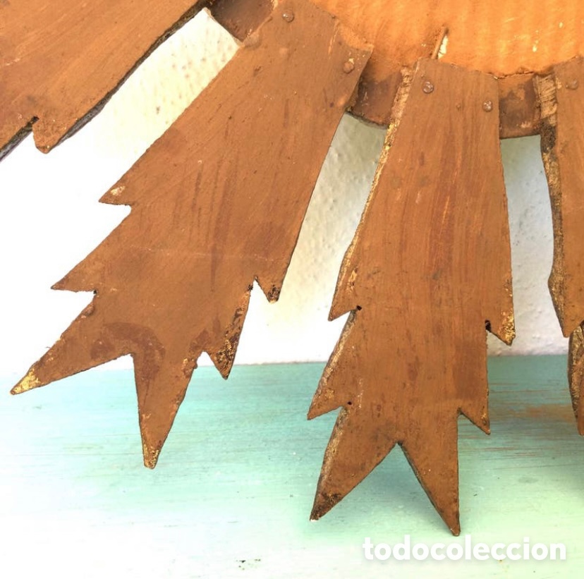 Antig&uuml;edades: ESPEJO SOL MADERA - Foto 8