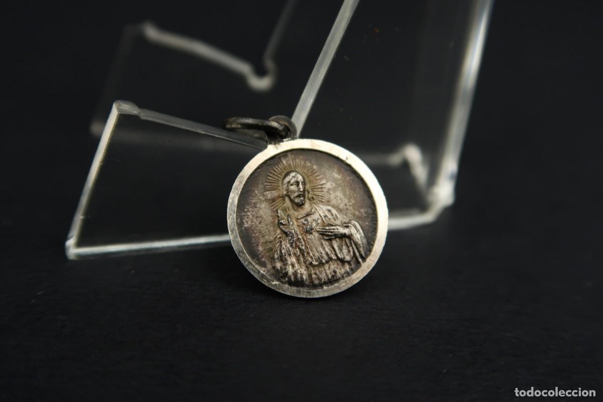 Antig&uuml;edades: Antigua Medalla Religiosa de Plata - Foto 3