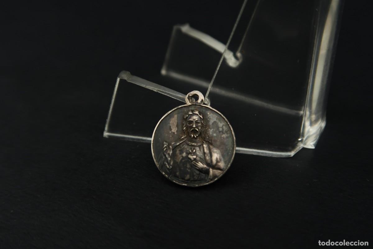 Antig&uuml;edades: Antigua Medalla Religiosa de Plata - Foto 6