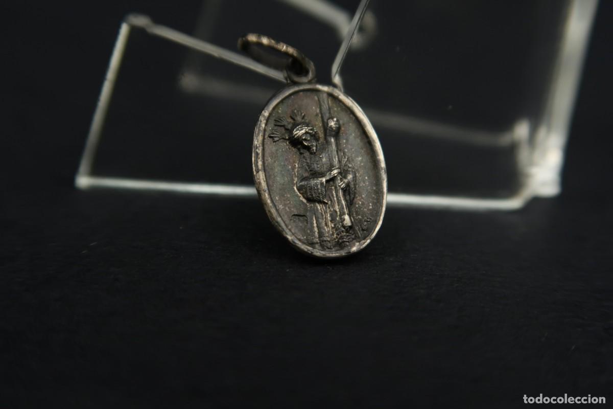 Antig&uuml;edades: Antigua Medalla Religiosa de Plata - Foto 4