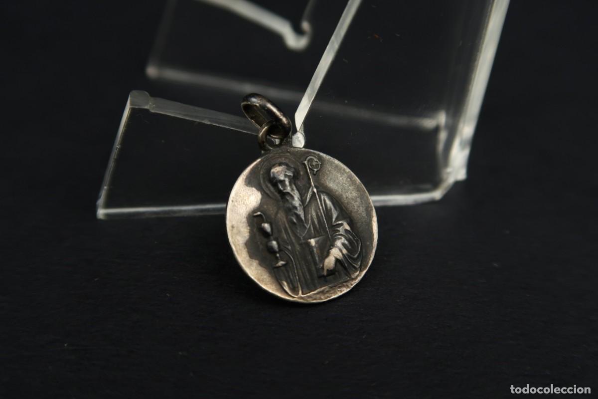 Antig&uuml;edades: Antigua Medalla Religiosa de Plata - Foto 5