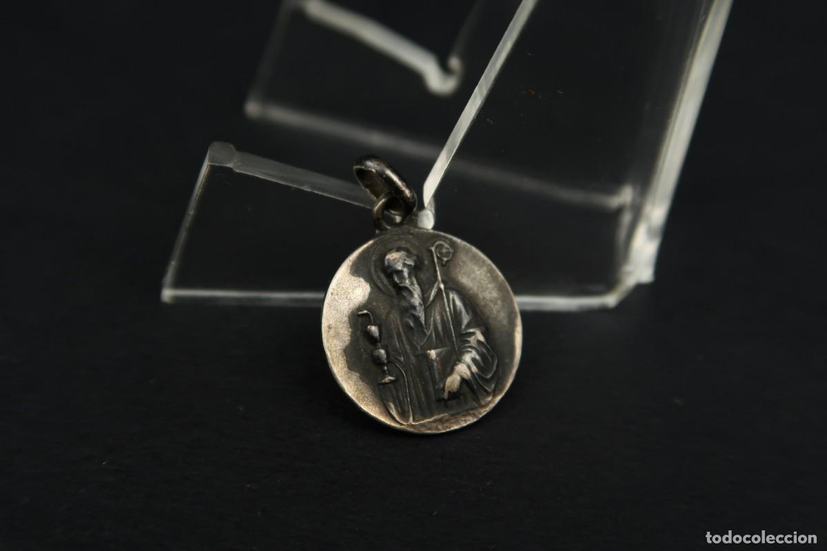 Antig&uuml;edades: Antigua Medalla Religiosa de Plata - Foto 6