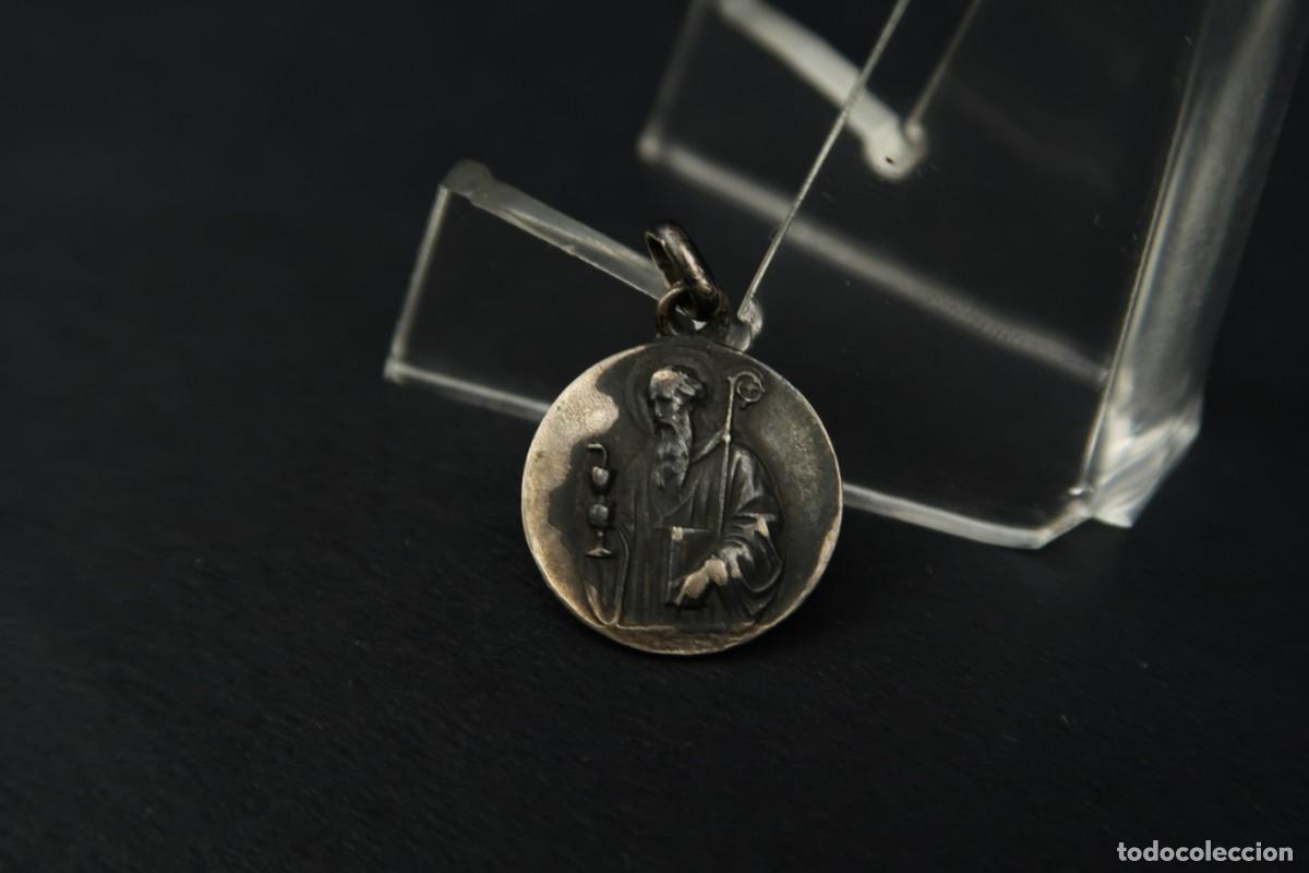 Antig&uuml;edades: Antigua Medalla Religiosa de Plata - Foto 7
