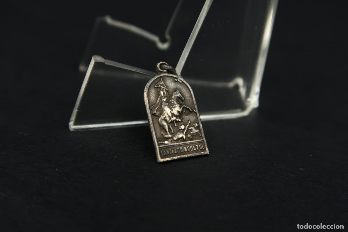 Antig&uuml;edades: Antigua Medalla Religiosa de Plata - Foto 3