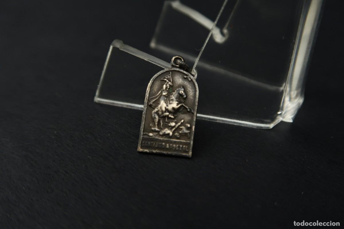Antig&uuml;edades: Antigua Medalla Religiosa de Plata - Foto 4