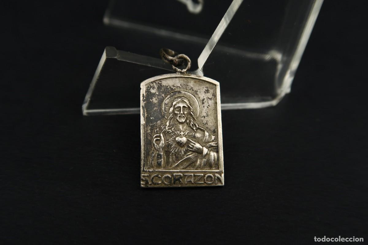 Antig&uuml;edades: Antigua Medalla Religiosa de Plata - Foto 4