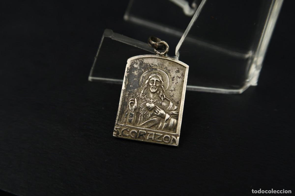 Antig&uuml;edades: Antigua Medalla Religiosa de Plata - Foto 5