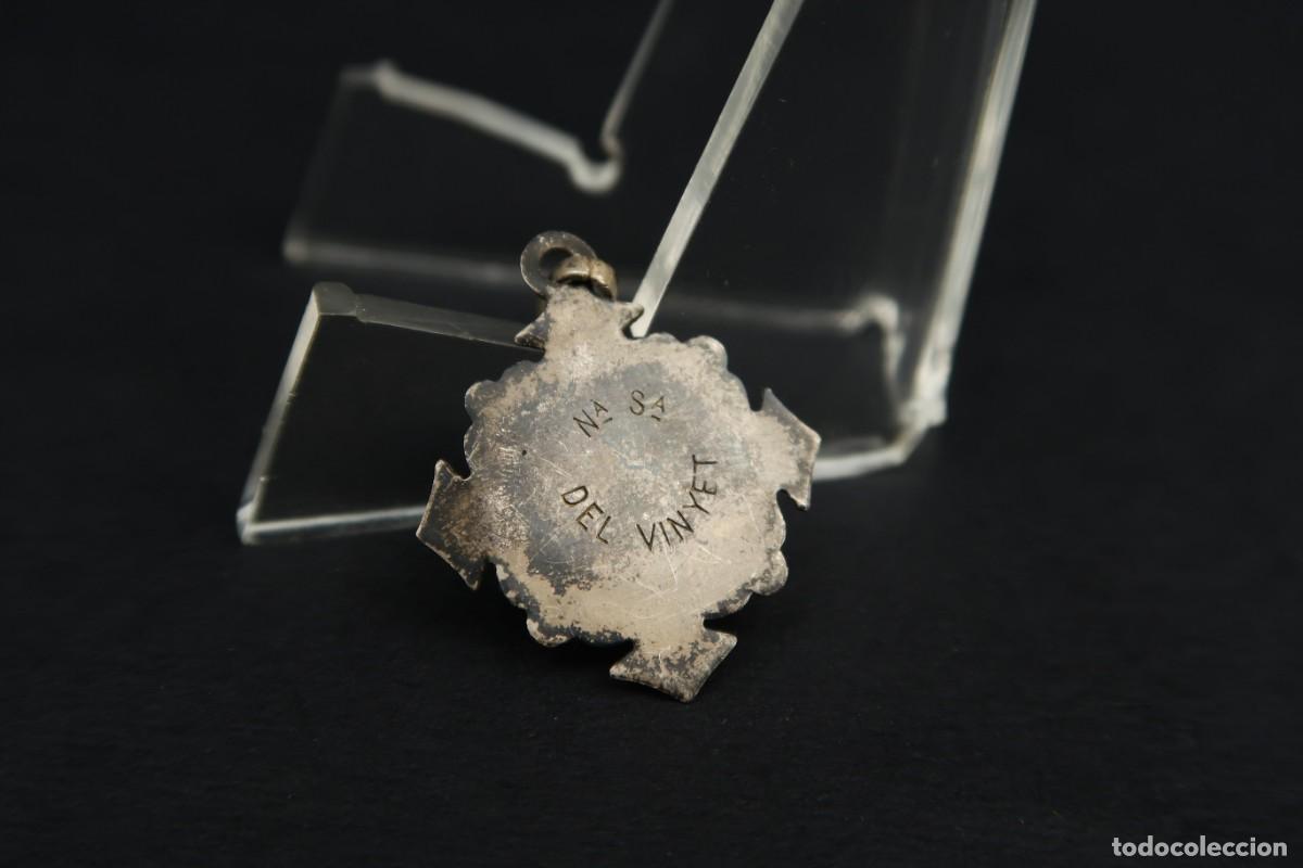 Antig&uuml;edades: Antigua Medalla Religiosa de Plata - Foto 4