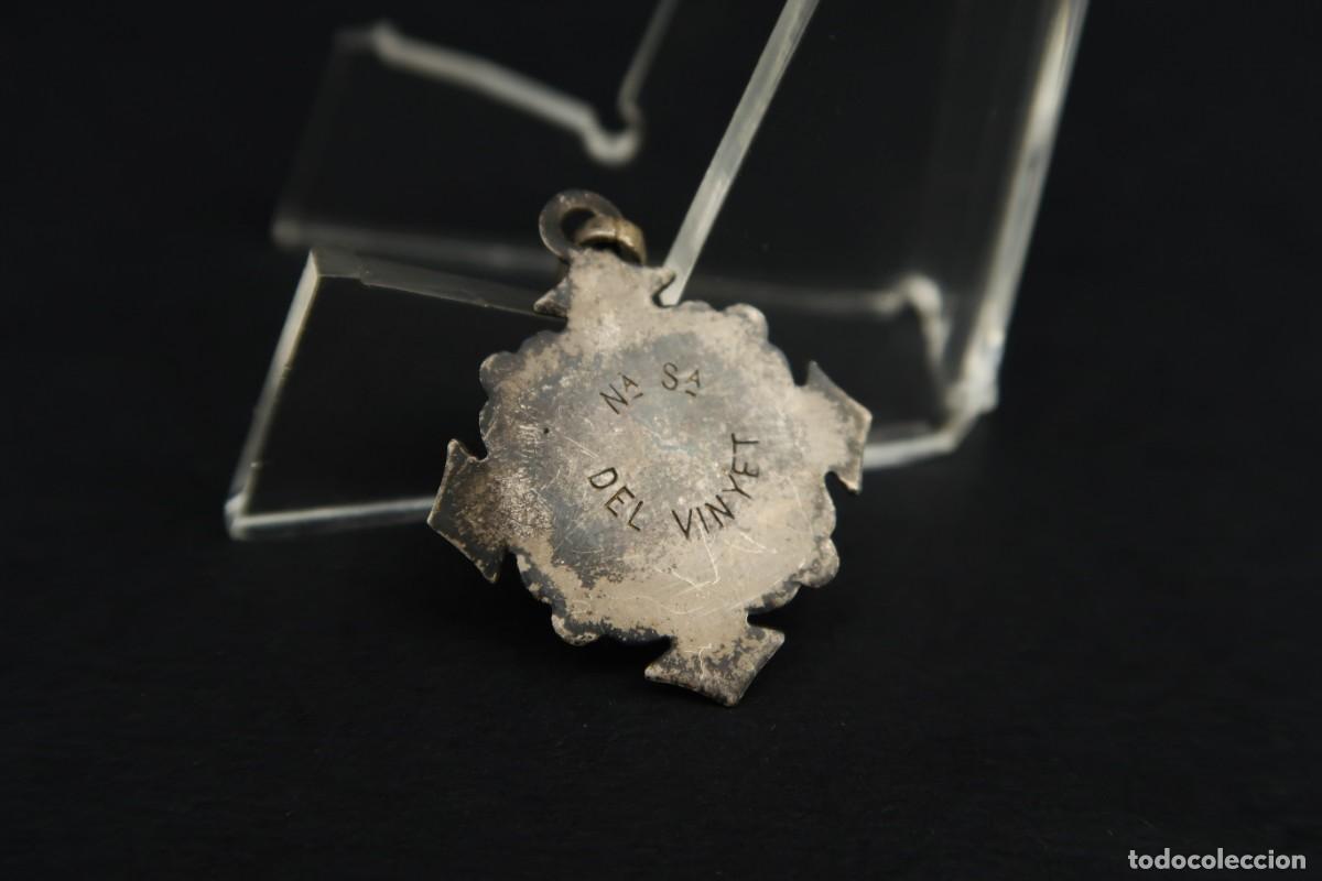 Antig&uuml;edades: Antigua Medalla Religiosa de Plata - Foto 5