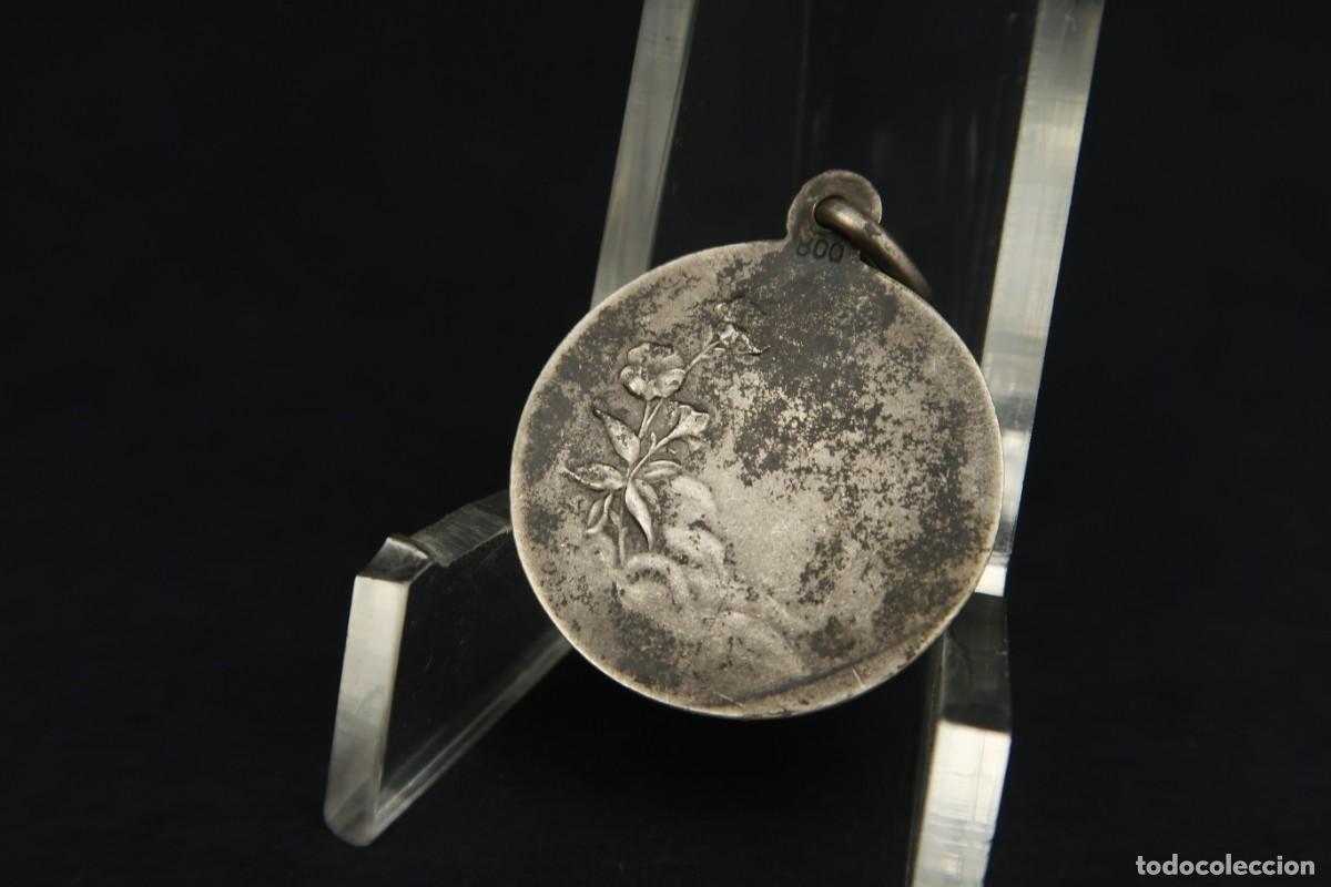 Antig&uuml;edades: Antigua Medalla Religiosa de Plata - Foto 6