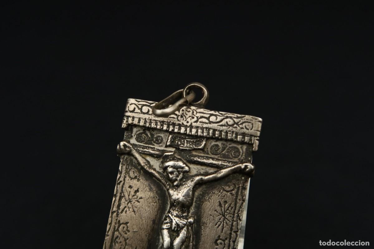 Antig&uuml;edades: Antigua Medalla Religiosa de Plata - Foto 3