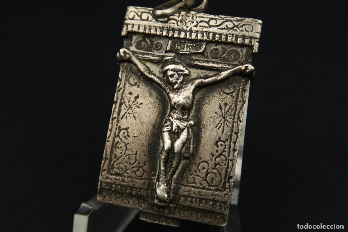 Antig&uuml;edades: Antigua Medalla Religiosa de Plata - Foto 4