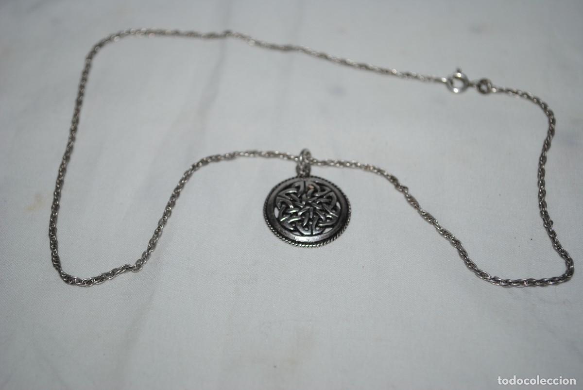 Antig&uuml;edades: CADENA Y MEDALLA DE PLATA CON CUPIDO . - Foto 2