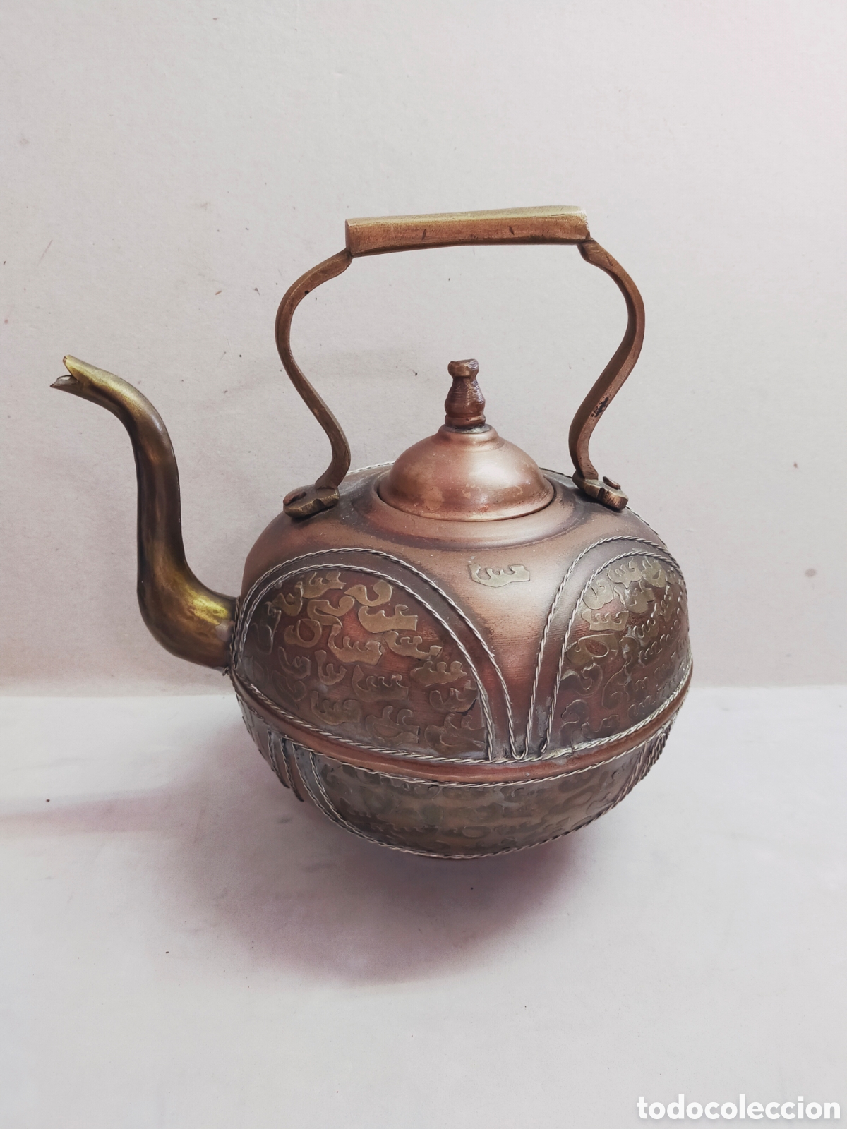 Antiques: TETERA DE COBRE Y LATON. MOTIVOS ARABES..