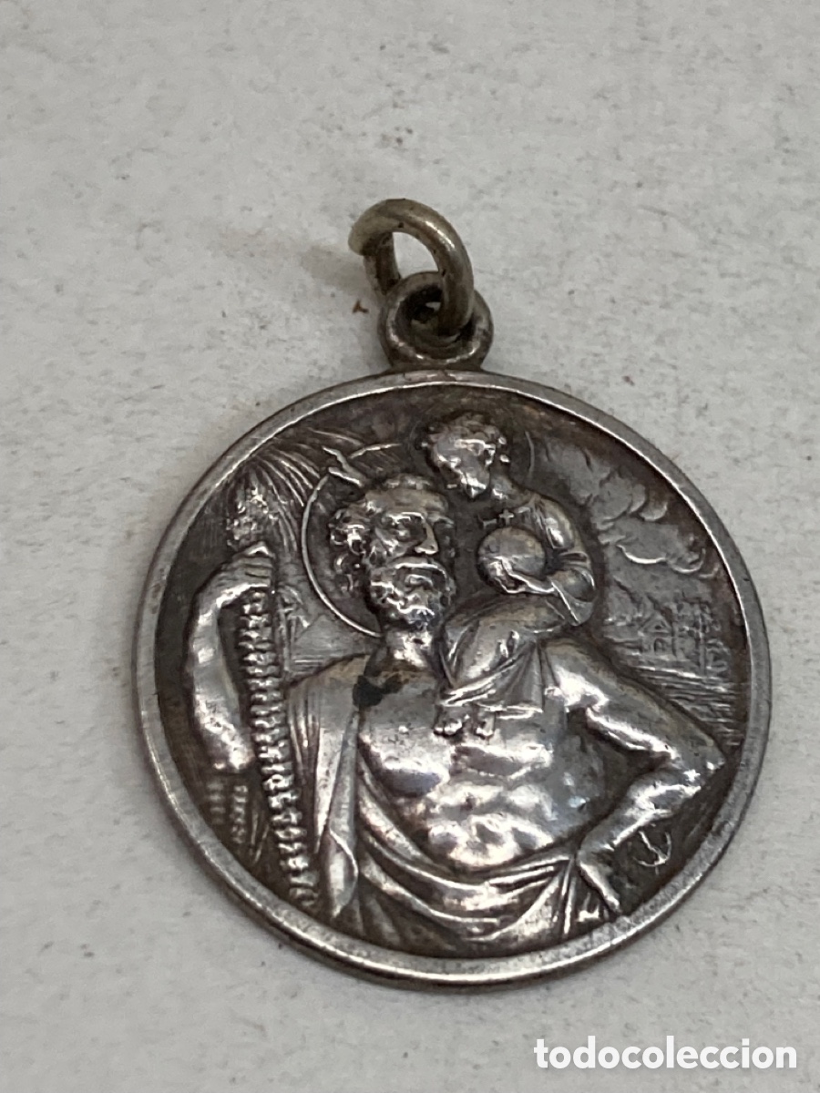 Antig&uuml;edades: Medalla de plata religiosa C25 - Foto 1