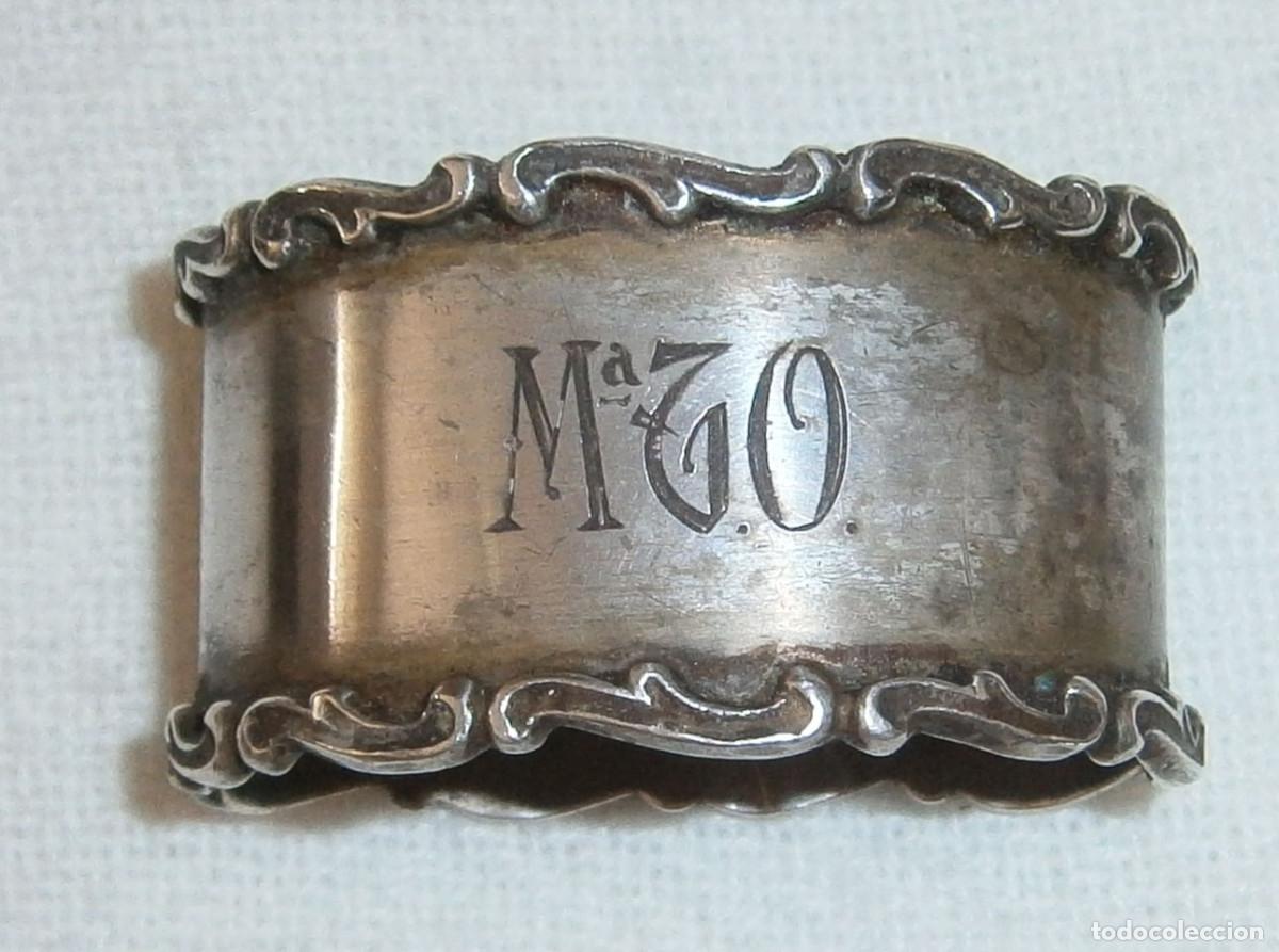 Antig&uuml;edades: servilletero de plata con contraste - Foto 2