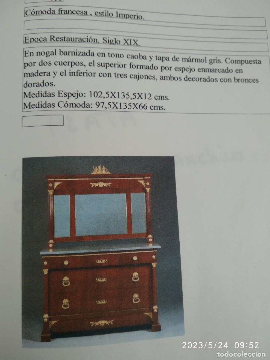 Antig&uuml;edades: C&oacute;moda estilo imperio - Foto 3