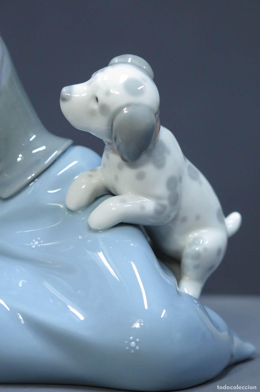 Antig&uuml;edades: NI&Ntilde;A CON PERRO Y GATO. LLADRO - Foto 3
