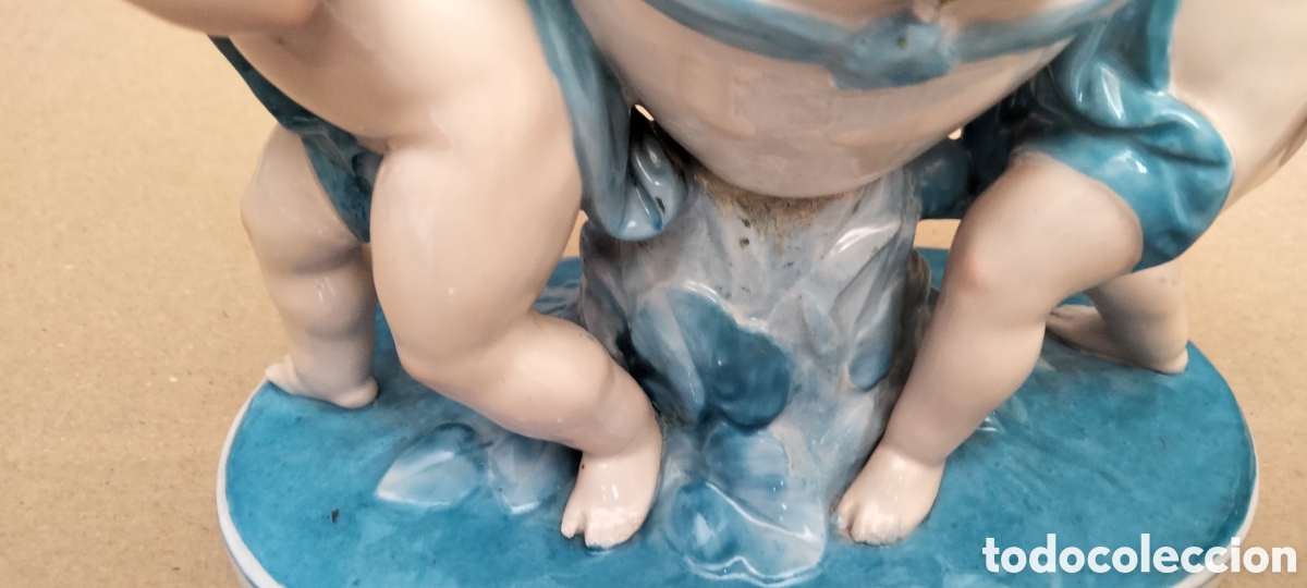 Antig&uuml;edades: FLORERO PORCELANA - Foto 3