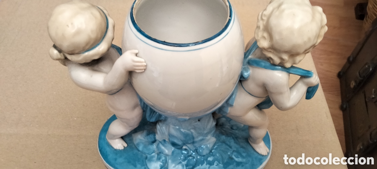 Antig&uuml;edades: FLORERO PORCELANA - Foto 6